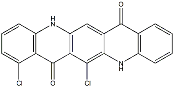 6,8-Dichloro-5,12-dihydroquino[2,3-b]acridine-7,14-dione Struktur