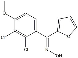 (Z)-(2,3-Dichloro-4-methoxyphenyl)(2-furanyl) ketone oxime Struktur