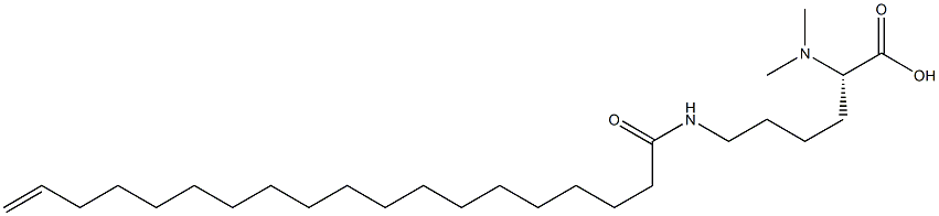 N6-(18-Nonadecenoyl)-N2,N2-dimethyllysine Struktur