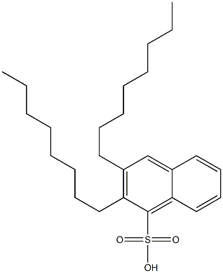 2,3-Dioctyl-1-naphthalenesulfonic acid Struktur