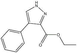 4-Phenyl-1H-pyrazole-3-carboxylic acid ethyl ester Struktur