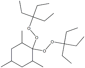 2,4,6-Trimethyl-1,1-bis(1,1-diethylpropylperoxy)cyclohexane Struktur