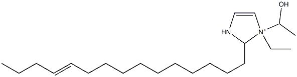 1-Ethyl-1-(1-hydroxyethyl)-2-(11-pentadecenyl)-4-imidazoline-1-ium Struktur