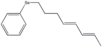 (4E,6E)-1-(Phenylseleno)octa-4,6-diene Struktur