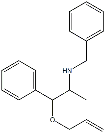 Allyl 2-(benzylamino)-2-methyl-1-phenylethyl ether Struktur