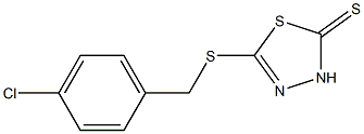 5-[(4-Chlorobenzyl)thio]-1,3,4-thiadiazole-2(3H)-thione Struktur