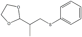 2-[1-Methyl-2-(phenylthio)ethyl]-1,3-dioxolane Struktur