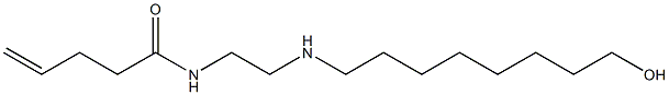 N-[2-[(8-Hydroxyoctyl)amino]ethyl]-4-pentenamide Struktur