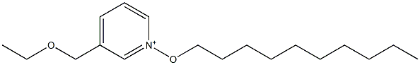 3-(Ethoxymethyl)-1-(decyloxy)pyridinium Struktur