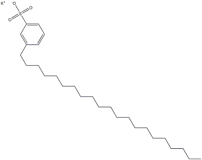 3-Henicosylbenzenesulfonic acid potassium salt Struktur