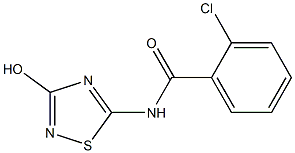 N-(3-Hydroxy-1,2,4-thiadiazol-5-yl)-2-chlorobenzamide Struktur