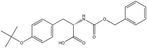 O-tert-Butyl-N-(benzyloxycarbonyl)tyrosine Struktur