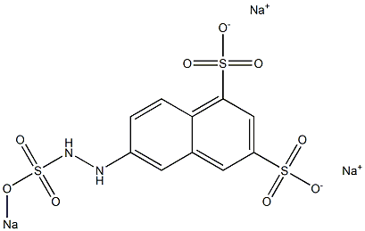 6-[2-(Sodiooxysulfonyl)hydrazino]-1,3-naphthalenedisulfonic acid disodium salt Struktur