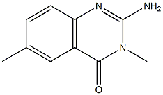 2-Amino-3,6-dimethylquinazolin-4(3H)-one Struktur