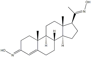 Progesterone di[(E)-oxime] Struktur