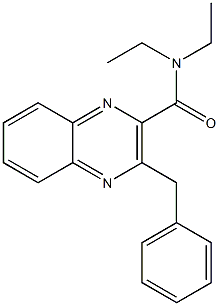 N,N-Diethyl-3-benzylquinoxaline-2-carboxamide Struktur