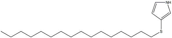 3-Hexadecylthio-1H-pyrrole Struktur