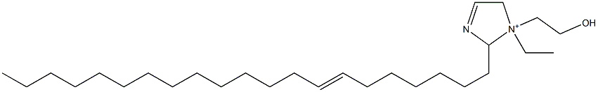 1-Ethyl-2-(7-henicosenyl)-1-(2-hydroxyethyl)-3-imidazoline-1-ium Struktur