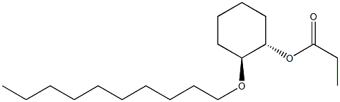 (1S,2S)-2-Decyloxycyclohexanol propionate Struktur