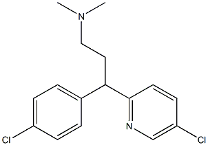 3-(4-Chlorophenyl)-3-(5-chloro-2-pyridinyl)-N,N-dimethylpropan-1-amine Struktur