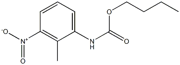 2-Methyl-3-nitrophenylcarbamic acid butyl ester Struktur