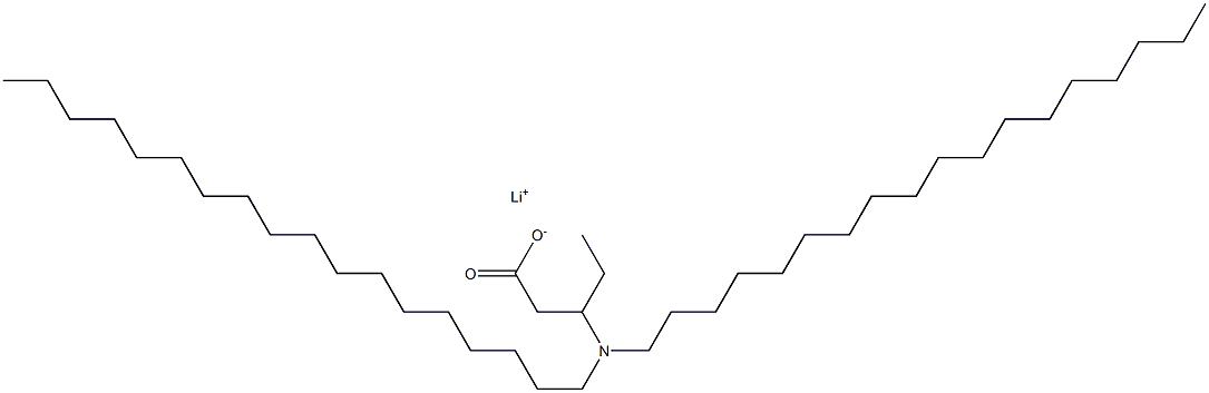 3-(Dioctadecylamino)valeric acid lithium salt Struktur