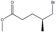 [S,(+)]-5-Bromo-4-methylvaleric acid methyl ester Struktur