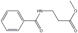 3-(Benzoylamino)propionic acid methyl ester Struktur