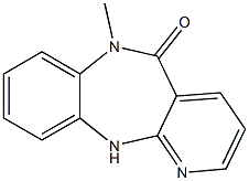 6-Methyl-11H-pyrido[2,3-b][1,5]benzodiazepine-5(6H)-one Struktur