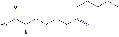 [S,(+)]-2-Methyl-7-oxododecanoic acid Struktur