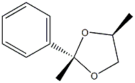 (2S,4S)-2,4-Dimethyl-2-phenyl-1,3-dioxolane Struktur