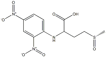 (S)-2-[(2,4-Dinitrophenyl)amino]-4-methylsulfinylbutanoic acid Struktur