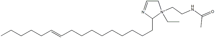 1-[2-(Acetylamino)ethyl]-1-ethyl-2-(10-hexadecenyl)-3-imidazoline-1-ium Struktur