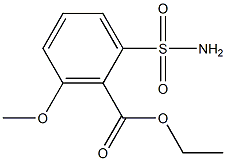 2-Ethoxycarbonyl-3-methoxybenzenesulfonamide Struktur