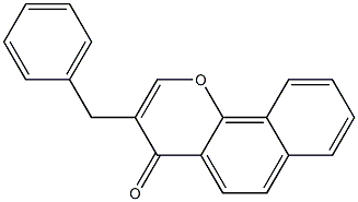 3-Benzyl-4H-naphtho[1,2-b]pyran-4-one Struktur