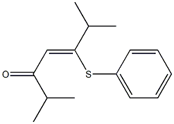 2,6-Dimethyl-5-(phenylthio)-4-hepten-3-one Struktur