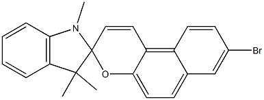 8'-Bromo-1,3,3-trimethylspiro[indoline-2,3'-[3H]naphtho[2,1-b]pyran] Struktur