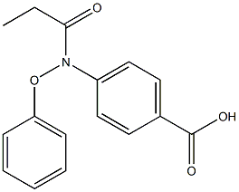 4-(2-Methylphenoxyacetylamino)benzoic acid Struktur