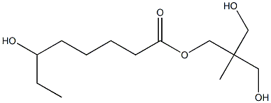 6-Hydroxyoctanoic acid 2,2-bis(hydroxymethyl)propyl ester Struktur