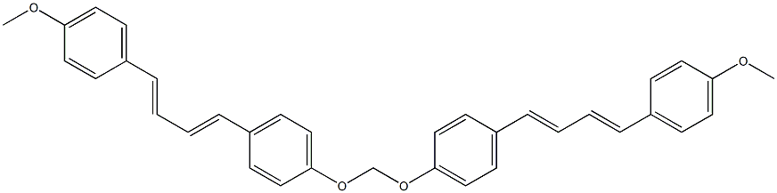 Bis[4-[4-(4-methoxyphenyl)-1,3-butadien-1-yl]phenoxy]methane Struktur