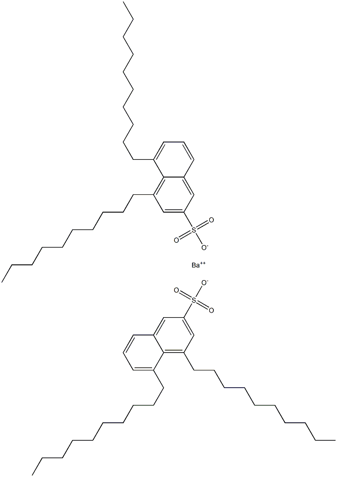 Bis(4,5-didecyl-2-naphthalenesulfonic acid)barium salt Struktur