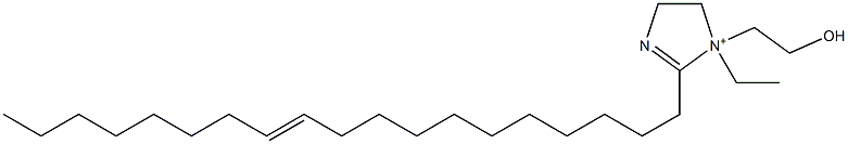 1-Ethyl-1-(2-hydroxyethyl)-2-(11-nonadecenyl)-2-imidazoline-1-ium Struktur