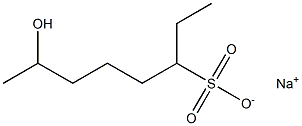 7-Hydroxyoctane-3-sulfonic acid sodium salt Struktur