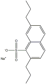 2,7-Dipropyl-1-naphthalenesulfonic acid sodium salt Struktur