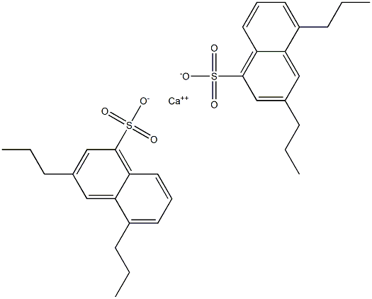 Bis(3,5-dipropyl-1-naphthalenesulfonic acid)calcium salt Struktur