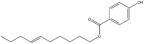 4-Hydroxybenzoic acid 6-decenyl ester Struktur