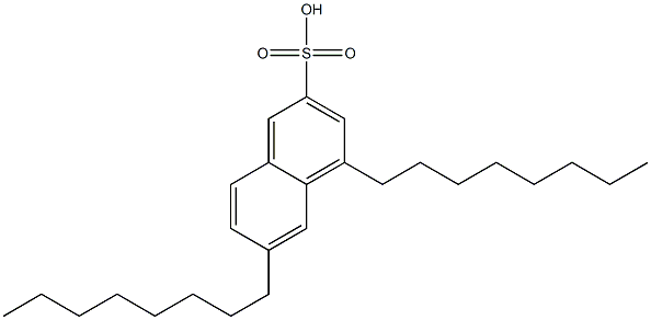 4,6-Dioctyl-2-naphthalenesulfonic acid Struktur