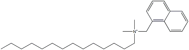 N,N-Dimethyl-N-tetradecyl-1-naphthalenemethanaminium Struktur