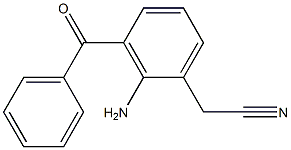 2-Amino-3-benzoylbenzeneacetonitrile Struktur