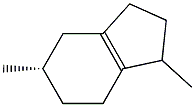 (6S)-4,5,6,7-Tetrahydro-3,6-dimethylindane Struktur